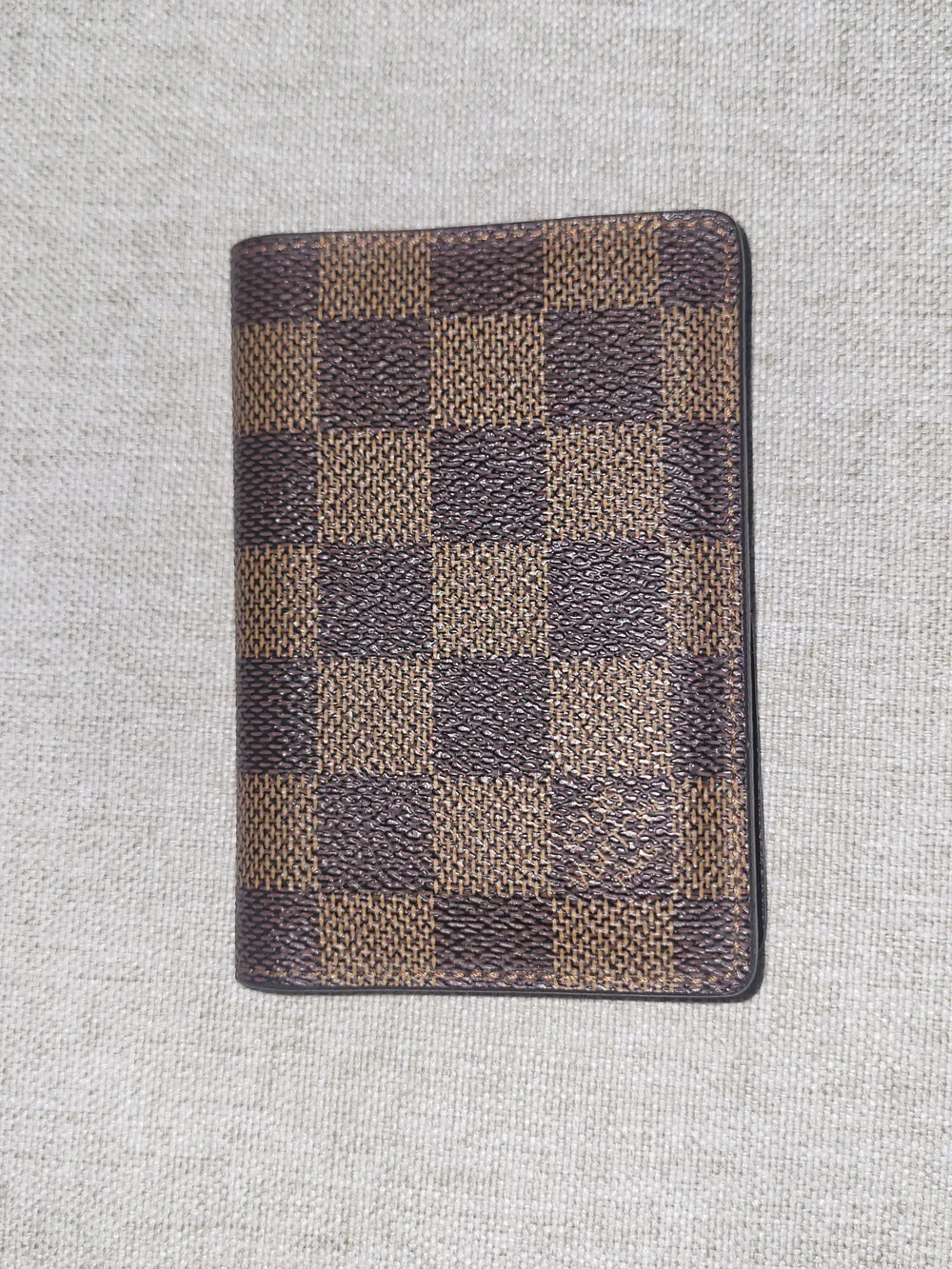 Louis Vuitton Damier Ebene Brown Canvas Pocket Organizer
